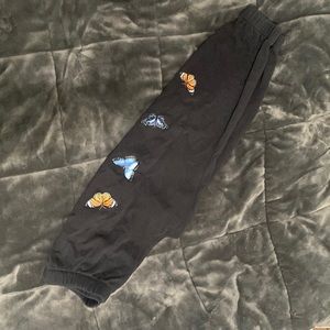 Charcoal Hollister Butterfly High-rise Sweatpants